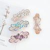 inSowni 4 Pack Luxury Glitter Sparkly Jeweled Gems Crystal Rhinestone Flower Metal French Barrettes Snap Alligator Hair Clips Headpieces Accessories for Women Girls