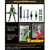T13 (Assembly Completed) 3D Printed Action Figure,Dummy 13 Robot Action Figure, T13 Collectible Action Figure Articulated, for Collectors Desktop Decorations, muñeco de acción (Black Green)