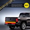 Nilight TR-04 Truck Tailgate Bar 60" Triple Row 504 LED Strip with Red Brake White Reverse Sequential Amber Turning Signals Strobe Lights，2 Years Warranty