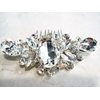 Generic Crystal silver hair comb barrette clip bridal clip silver bridal barrette, 4
