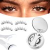 Magnetic Eyelashes,natural look,No Glue Required,Giani Magnetic Lashes,krafty magnetic eyelashes with applicator,Soft Magnetic Lashes,Reusable Magnetic Eyelashes,Easy to Wear and Remove,Em02
