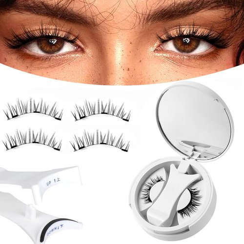 Magnetic Eyelashes,natural look,No Glue Required,Giani Magnetic Lashes,krafty magnetic eyelashes with applicator,Soft Magnetic Lashes,Reusable Magnetic Eyelashes,Easy to Wear and Remove,Em02