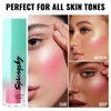 SPRINGSKY Liquid Blush, Soft Moisturizing Matte Blush, Blendable Face Blush for Cheeks, Long-Wearing Smudge-Proof Natural Blush Liquid - 03 Peachy-Pink