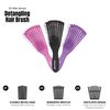 TouchDown Paddle Brush Flexible Bristle Wet or Dry Damp Styling Hair Brush Add Volume Detangle and Smooth (Black)