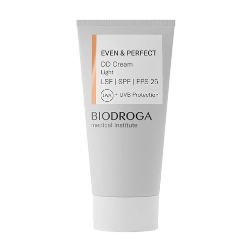 Biodroga Medical Institute - Even & Perfect DD Cream Light SPF 25 30 ml - Face Cream, Complexion Optimisation, UV Protection, Concealing Imperfections, Care Cream, Paraben-Free, Silicone-Free