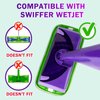 Orighty Reusable Mop Pads Compatible with Swiffer WetJet - Microfiber Pad Refill Machine Washable for Household Cleaning - Cleaning Floor Mop Head Pads Work Wet and Dry - Pack of 2