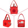 Annmore Bag for Toniebox and Tonies Characters, Red Carrying Case for Creative Tonies Figures, Tote Bag for Kids Toniebox Starter Set, 3 4 5 6 Years Old Girls Birthday Gift