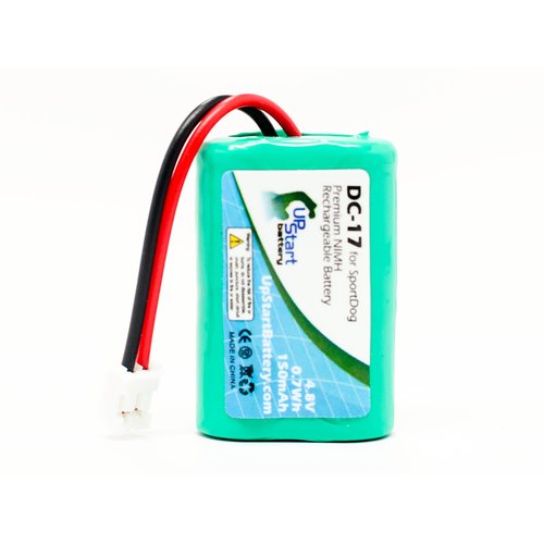 2 Pack Replacement for SportDog DC-17 Battery - Compatible with SportDog DC-17 Dog Training Collar Battery (150mAh 4.8V NI-MH)