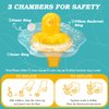 Zooawa Baby Swimming Float, Baby Floats for Pool with Safety Seat,Infant Baby Pool Float No Flip Thicken Swim Training for Baby of 6-30 Months,L,Yellow
