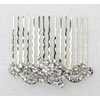 Faship Gorgeous Clear Rhinestone Crystal Small Floral Hair Comb