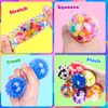DULEFUN 24pcs Mini Stress Balls, Squishy Balls for Adults Stress Relief Squeeze Fidget Balls Set for Party Favors Birthday Goodie Bag Stuffers