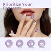 CANNI Lavender Purple Gel Nail Polish, 1Pcs Light Purple Gel Polish Pastel Purple Color Nail Polish Gel High Gloss Soak Off U V Gel Nail French Nail Manicure Salon DIY