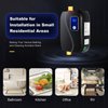 Electric Water Heater-110V Small Instant Hot Water Heater,Under Sink Plug in Tankless Water Heater on Demand with LCD Digital Display for Kitchen Sink Faucet (Black)