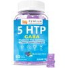 Cymixy8 5-HTP GABA Gummies Blend 1700mg, Sugar-Free Calm Gummies with L Theanine, Magnesium, Ashwagandha, Omega-3-6-9, Vitamin D3,B6 for Natural Zzzs, Mood, Brain-Calm, Blueberry Flavor 60Count