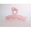 Generic Long clear frosted pink hair claw clip for long hair