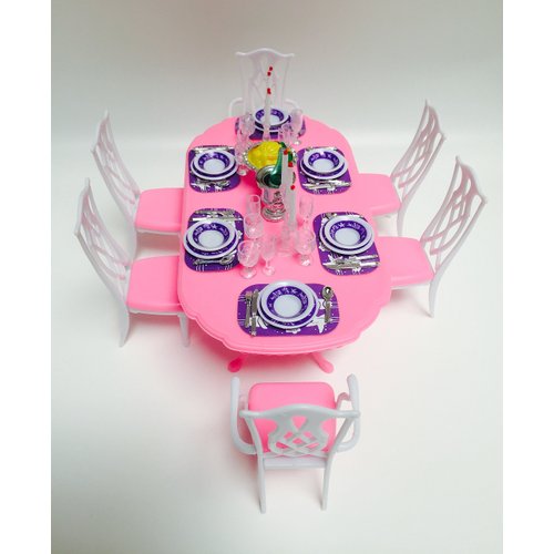 My Fancy Life Dollhouse Furniture - Dining Room Play Set