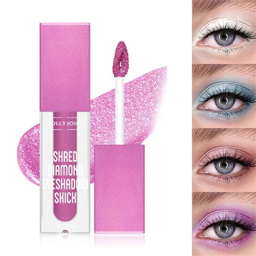 Liquid Eyeshadow Shimmer Eye Shadow Stick Eyeshadow Pencil Base Cream Quick Dry Waterproof Long Lasting Highlighter Eye Shadow Pencil Eyeshadow Multi Colour ake awake undercover colors (Purple)