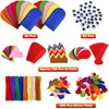 Liliful 32 Pcs Hand Puppet Making Kit Felt Arts and Crafts Sock Puppet Toys Creative DIY Make Your Personal Puppets Kits Eyes Felt Accessories Storytelling Role Play Party Supplies