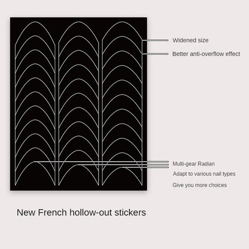 870Pcs French Tip Nail Stickers French Manicure Nail Art Stickers French Nail Tips Tool Self-Adhesive French Strips Guides with 1Pcs Tweezers And 1Pcs Nail Cuticle Pusher Rubber（24 Sheets）