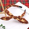 HIFANMM Christmas Headband Gingerbread Man Hair Band for Women Girls, Brown Bow Top Knot Hair Accessories Winter Non Slip Headbands New Year Xmas Party Supplies Decoration