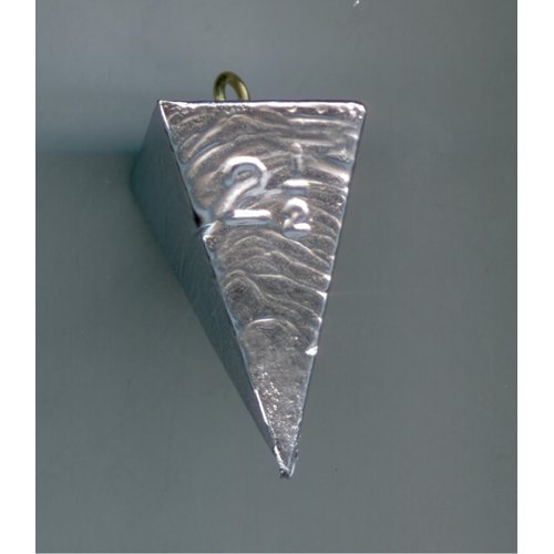 S & J's TACKLE BOX 2 1/2 oz Pyramid SINKERS - 10 PER Pack