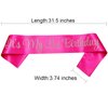 NAUXIUDSJS 21st Birthday Sash, Birthday Sash for Girls,Birthday Princess 21st Birthday Gifts Decorations for Happy 21st Birthday Party Favor Supplies,Hot Pink Silver