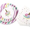 Andaz Press Tableware Unicorn Party Plates and Napkins Set, 24 Piece Set 9-Inch Plates, 7-Inch Plates, and Bulk 40-Pack 6.5-Inch Lunch Napkins, Unicorn, Princess, Pony Birthday Party Decorations Kit