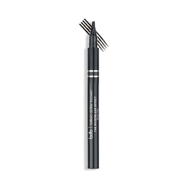Billion Dollar Brows The Microblade Effect: Brow Pen, Create Natural Eyebrows, Fill in Brows, Raven Black