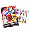 Power Rangers Masks for Kids 2 Pack Set - Bundle with Red Ranger and Blue Ranger Masks for Dress Up Pretend Play Plus Tattoos, More | Power Rangers Costume Accessories