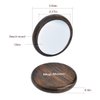Maji Mama Handmade Oval Wooden Hair Brush Mini Cosmetic Mirror Set,Mini Travel Portable Hairbrush with Bamboo Pins/Boar Bristles (Bamboo Pins)