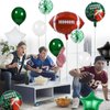 Football Party Balloons,27 Inch Football Shape Balloon Mylar Foil Latex Balloon Bouquet for Kids Teenagers Sport Theme Birthday Party Decors, Super Sunday Touchdown Party Decors Supplies