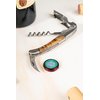 The Wine Chic Premium Professional Corkscrew Wine Opener with Elegant Wood Handle, Manual Wine Key with Foil Knife and Cap Bottle Opener for Bartenders, Waiters and Sommeliers