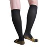 Bcurb Graduated Compression Socks (2 Pair) Calf High Men Women Support Stocking. (Black/Gold, Small/Medium)