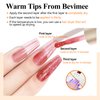 Bevimee Glitter Shimmer Nail Polish, 12ML Quick Dry Brown Red Nail Polish Iridescent Glitter Holographic Nail Polish Reflective Nail Lacquer Natural Nail Art for Beginner-1PC