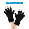 Luguiic Finger Arthritis Compression Ice Glove for Women and Men, Adjustable Wrist Strap Hand Wrist Ice Pack Pain Relief for Arthritis, Carpal Tunnel, Tendinitis Cold&Heat Therapy M Pack of ONE