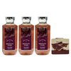 Bath & Body Works Prismatic Stars 3 Pack Shower Gel Gift Set with a Cherry On Top Bar Soap - Full Size