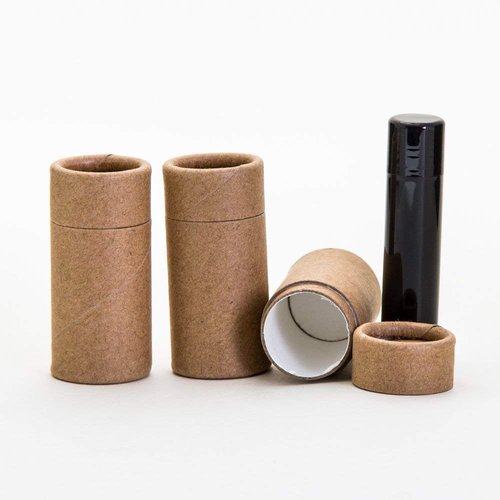 1/2 OZ (Short) Kraft Paperboard Lip Balm/Deodorant/Cosmetic/Lotion Tubes x25