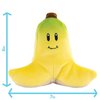 Club Mocchi Mocchi Mario Kart Plushies - Banana Plushie - Squishy Mario Toys - Collectible Mario Figures and Cute Stuffed Animals - Holiday Gifts and Stocking Stuffers for Kids - 6 Inch