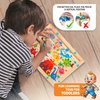 Montessori STEM Dinosaur Magnetic Wooden Puzzle Maze – Educational Learning Toy for Kids, Fine Motor Skills Development, Hand-Eye Coordination, Problem Solving, Ages 3+