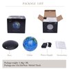 Floating Globe Lamp,6" World Geographic Globes Anti Gravity 360 Rotating World Map with LED Light Magnetic Levitating Globe Home Office Desk Decor Creative Birthday Gifts