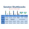 Senston Badminton Shuttlecocks 6 Pack Sports Birdies Shuttlecock 6PCS for Outdoor Indoor Sports Activities