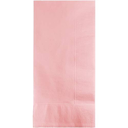 Creative Converting 50-Count Touch of Color Paper Dinner Napkins, Classic Pink
