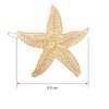 4 Pieces Starfish Hair Clip Metal Starfish Hairpin Sea Star Hair Clip Beach Hair Pins for Women Hair Accessories