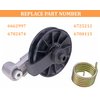 JEENDA Cooling Fan Pulley Tensioner Kit 6662997 6702474 for Bobcat 653 751 753 763 773 7753 853 863 864 873 883 963 A220 A300 S130 S150 S160 S175 S185 S205 S220 S250 S300 T140 T180 T190 T200 T250