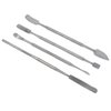 A2Z - Makeup Spatula Tool - Professional Beauty Stainless Steel Cosmetics Mixer Long Metal Spatula Depotting, Scraping, Mixing Makeup & Skincare Tools - For Makeup Artists (Set of 4 Spatulas)