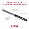 Kent KFM4 Anti-Static Hair Brush for Men - Folding Mini Hairbrush for Frizz-Free Styling and Daily Grooming, Made in England