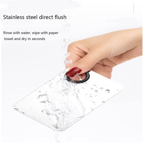 2 Piece Stainless Steel Makeup Palette Scraper for Foundation Makeup Tools Eye Shadow Nail Art