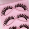 Natural Fox Eye Lashes Wispy False Eyelashes 15mm Fluffy Mink Lashes 3D Curl Fake Cat Eyelashes Multipack More sexy, charming and attractive by ELENINE (15mm, 3DMAO-31)