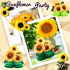 8 Pieces Sunflower Party Honeycomb Centerpieces Table Decorations Sunflower Supplies Sun Flowers Party Table Decor Sunflower Party Decorations Party Table Topper for Sunflower Themed Party