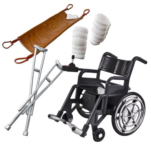 Hardcore Injury Accessory Set for Wrestling Action Figures